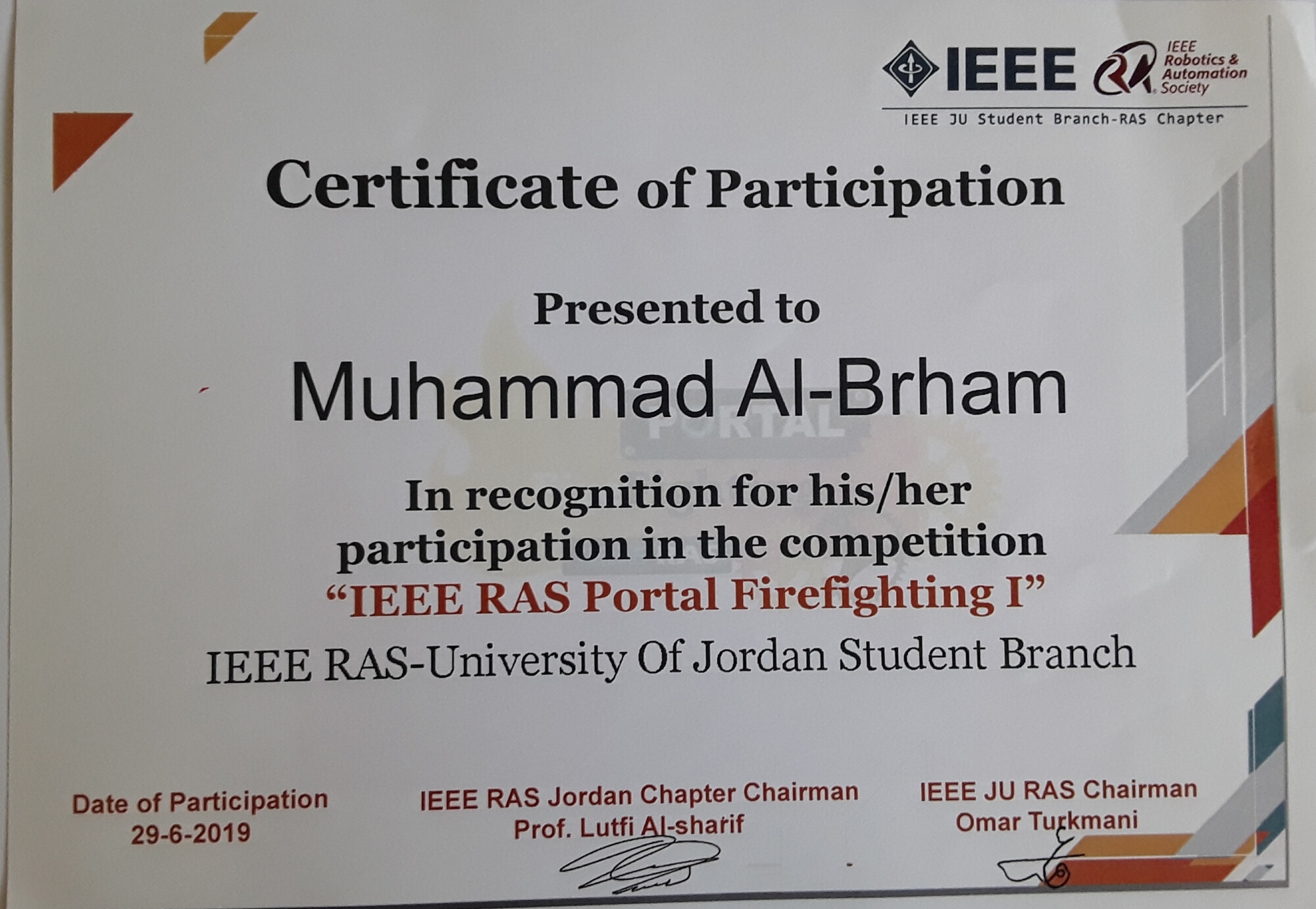 IEEE RAS Portal: FireFighting I - photo 7